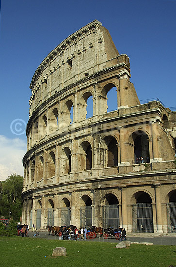 Colosseum. Colosseum i Rom; ; Rom; Italien; Europa; ; romerriget, gladiatorkampe, turistsev�rdigheder, teatre, Colosseo, Coloseum