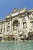 Trevifont�nen. Trevifont�nen (Fontana di Trevi) p� Piazza di Trevi i Rom  Rom Italien Europa  turistsev�rdigheder, springvand, font�ner