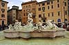Piazza Navona. Springvand p� Piazza Navona i Rom  Rom Italien Europa  turistsev�rdigheder