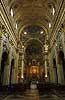 Santa Agnese in Agone. Hovedskib og alter i kirken Santa Agnese in Agone i Rom  Rom Italien Europa  turistsev�rdigheder, kirker