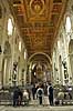 San Giovanni in Laterano. Roms domkirke, San Giovanni in Laterano. Paved�mmets s�de indtil 1400 tallet  Rom Italien Europa  turistsev�rdigheder, kirker