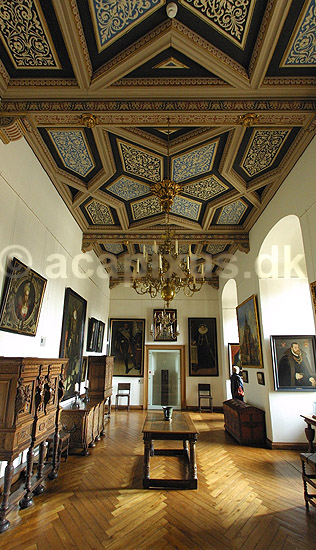 Frederiksborgslot. Interi�r p� Frederiksborg Slot; ; Hiller�d; Danmark; ; sev�rdigheder; slotte, arkitektur, borge